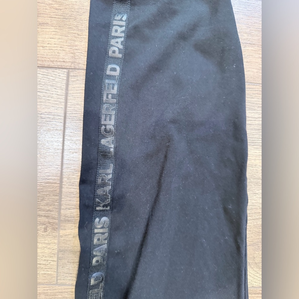 Karl Lagerfeld Black Leggings with Side logo XL